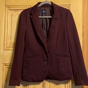 Gap Fitted Blazer in Eggplant Size 2